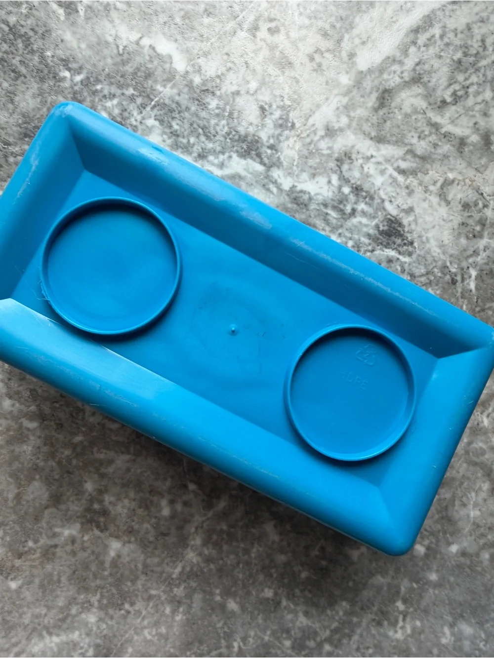 Vintage Chubs Stackables Blue Storage Wipes Container L&F Products Plastic lego
